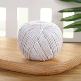 Cotton String Kitchen Cooking Twine 65m - 4 Ply Natural Cotton Bakers Twine 2mm Zongzi Ropes String Rope Cord for Baking, Butchers, Sausage, Roasts, Meat Trussing, Food Prep, DIY Arts, Wrapping, Ornaments and Crafts