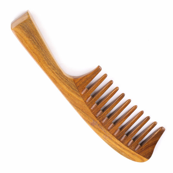 Breezelike Wide Tooth Sandalwood Hair Comb - 8