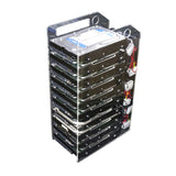 Hard Disk Bracket Extension Rack - Acrylic Hard Disk Drives Storage Cage - 3.5-inch HDD Organizer 10-layer  Bracket