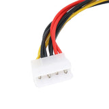 SATA Power Splitter Cable, Large 4 Pin Molex (LP4) to Dual SATA Power Y-Cable Adapter Cable - 7.9 Inches