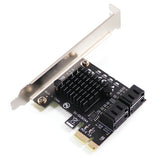 4 Port SATA PCI-E X1 Expression Card, 6 Gbps SATA 3.0 Controller PCI-Express Expansion Card with Low Profile Bracket Support