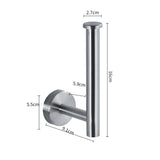 Toilet Paper Holder Wall Mount (16 × 9.1 cm) - 304 Stainless Steel Toilet Roll Holder - Paper Towel Dispenser Tissue Roll Hanger for Bathroom