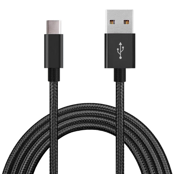 USB Type C Cable, 6ft Premium Nylon USB-A to USB-C Fast Charging Type C Cable