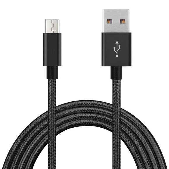 USB Android Charger, 6ft Premium Nylon Android Fast Charging Cable